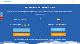 
                            5. ActiveCampaign vs Mailchimp 2019 | All-in-One Review …