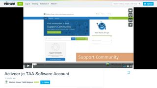 
                            5. Activeer je TAA Software Account on Vimeo