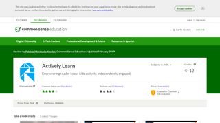 
                            3. Actively Learn Review for Teachers | Common Sense Education