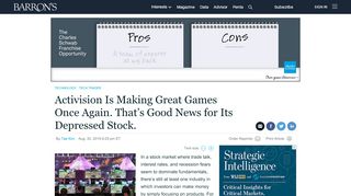 
                            8. Activision Blizzard Stock Offers a Respite From Trade War ...