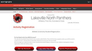 
                            6. Activity Registration - Lakeville North High School Athletics and Activities
