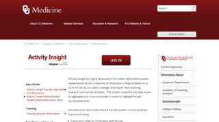 
                            3. ActivityInsight - OU Medicine