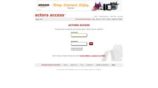 
                            1. actors access (sm) - Login