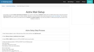 
                            5. Actrix mail Setup - Outlook | actrix.co.nz | SmtpImap