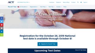 
                            5. actstudent.org - The ACT Test for Students