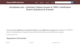 
                            6. Actualtests.com - Unlimited Lifetime Access to …