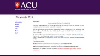 
                            9. ACU Web Timetables - 2.0.39