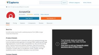 
                            7. Acunetix Reviews and Pricing - 2019