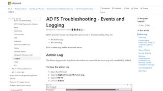 
                            5. AD FS Troubleshooting - Auditing Events and …