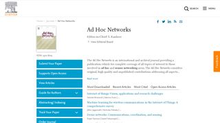 
                            1. Ad Hoc Networks - Journal - Elsevier