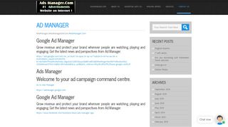 
                            8. Ad Manager – AdsManager.Com