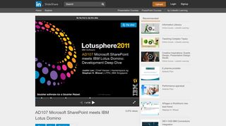 
                            9. AD107 Microsoft SharePoint meets IBM Lotus Domino