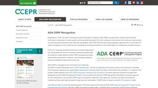 
                            4. ADA CERP Recognition