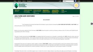 
                            6. ADA FARM AGRI VENTURES - Securities and Exchange Commission