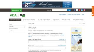 
                            8. ADA Login - American Dental Association Login Page