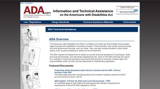 
                            2. ADA Technical Assistance