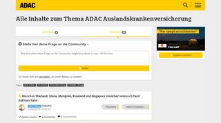 
                            8. ADAC Auslandskrankenversicherung - Neueste …