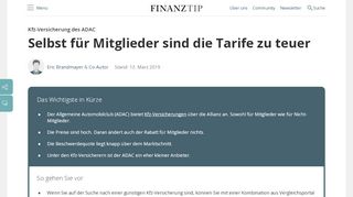 
                            4. ADAC Autoversicherung - Kfz Versicherung - Finanztip