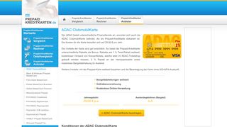 
                            6. ADAC ClubmobilKarte - Prepaid Kreditkarte