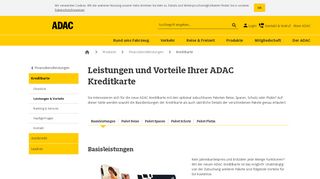 
                            3. ADAC Kreditkarte: Alle Leistungen und Vorteile im …