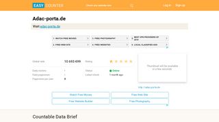 
                            11. Adac-porta.de: PORTA - easycounter.com