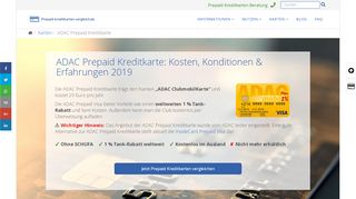 
                            8. ᐅ ADAC Prepaid Kreditkarte (ClubmobilKarte) | Test ...