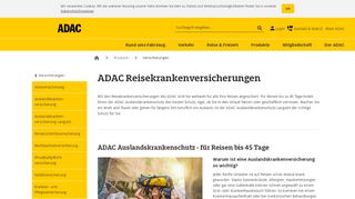 
                            1. ADAC Reisekrankenversicherungen