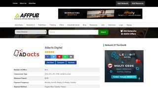 
                            4. Adacts Digital Affiliate Network - Affpub