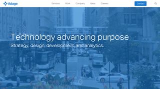 
                            8. Adage Technologies: Web Strategy - Web Design -Web Development