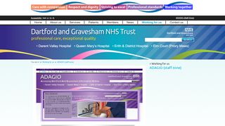 
                            9. ADAGIO (Staff Zone) - Dartford and Gravesham NHS Trust