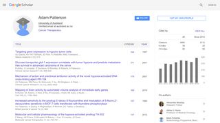 
                            9. Adam Patterson - Google Scholar Citations