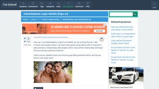 
                            1. Adam4adamn Login Mobile [Sign In] - I've Solved