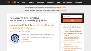 
                            8. Adamawa State Polytechnic (ADAMAWAPOLY) - NGScholars