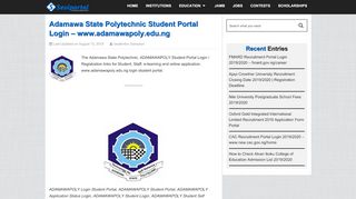 
                            3. Adamawa State Polytechnic Student Portal Login - www ...