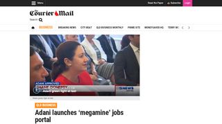 
                            6. Adani launches 'megamine' jobs portal | The Courier-Mail