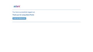 
                            1. Adani Portal Log Out page