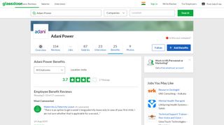 
                            4. Adani Power Employee Benefits and Perks | Glassdoor.co.in