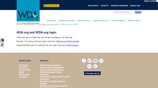 
                            3. ADA.org and WDA.org login - Wisconsin Dental Association - Oral ...