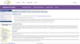 
                            3. ADAP - Eligibility, Enrollment Process and Provider Information