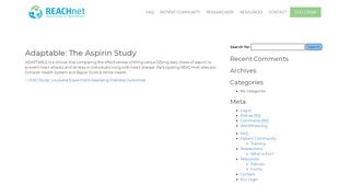 
                            6. Adaptable: The Aspirin Study – REACHnet