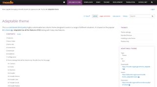 
                            3. Adaptable theme - MoodleDocs