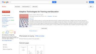 
                            5. Adaptive Technologies for Training and Education