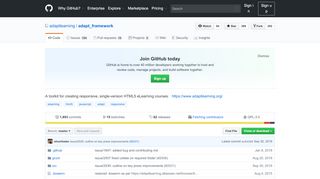 
                            5. adaptlearning/adapt_framework: A toolkit for creating ... - GitHub