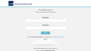 
                            6. ADB Authentication - Asian Development Bank