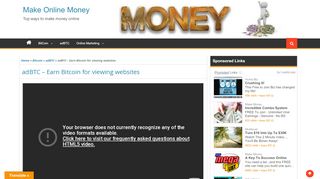 
                            2. adBTC - Earn Bitcoin for viewing websites - Make Online Money