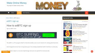 
                            1. adBTC sign up - Make Online Money