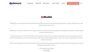 
                            5. ADBUDDIZ - appsamurai.com