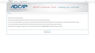 
                            5. ADCAP - Debt Review Processing System