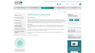 
                            9. ADCB : Islamic Banking : ADCB Islamic Credit Cards