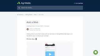 
                            6. Add a Mob | AgriWebb Help Center